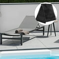 thumbnail image 1 of Raindrops Black Chair Webbing Replacement Kit with Mesh Sling Fabric for Outdoor Lounge Chairs, 1 of 6