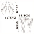 thumbnail image 3 of Motorcycle Flame Sticker for Gas Tank & Fender Decals Vinyl Matte silver, 3 of 5
