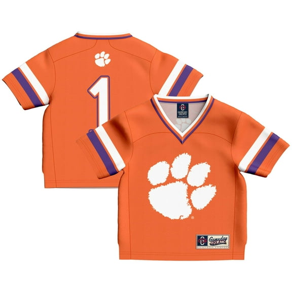 Infant GameDay Greats #1 Orange Clemson Tigers Lightweight Collegiate Football Fashion Jersey