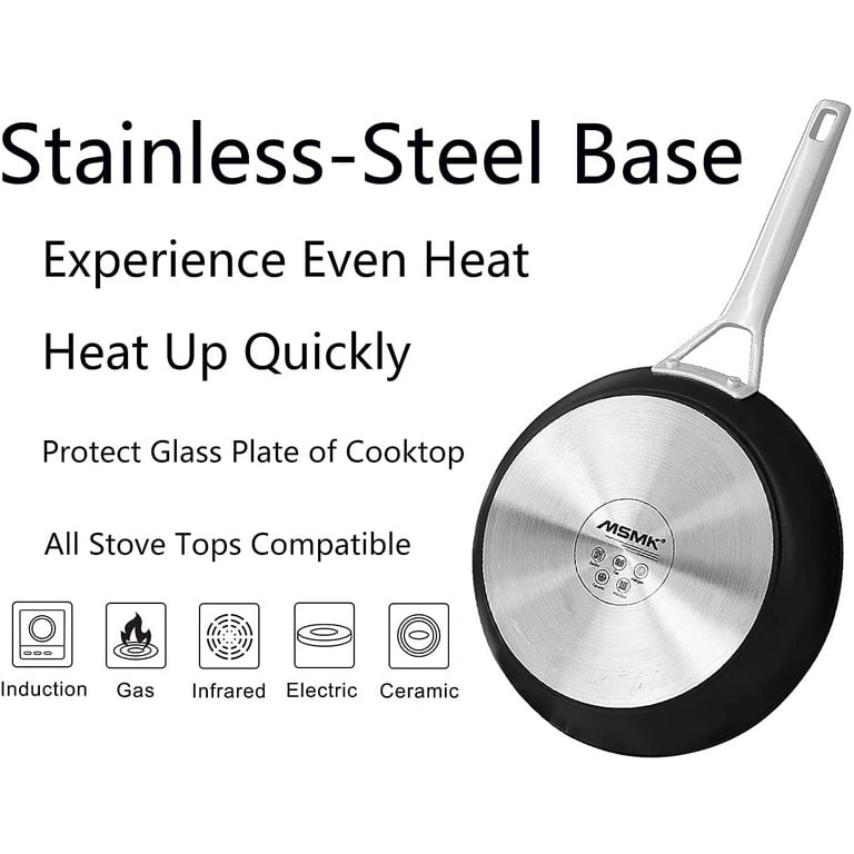 HexClad Hybrid Nonstick Wok, 12-Inch, Stay-Cool Handle, Dishwasher Safe,  Induction Ready, Compatible with All Cooktops