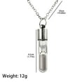 thumbnail image 3 of Guodhu Romantic Wishing Bottle Luminous Necklace Eternity Memory Hourglass Creative Crystal Drift Bottle Pendant Necklace.Time Hourglass Lovers Manifesto Necklace, 3 of 4