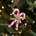 thumbnail image 5 of Dserfhy Christmas Lollipop Ornament Colorful Polymer Clay Peppermint Candy Cane Hanging Decoration Xmas Tree Holiday Party Home Decor Festival Gift, 5 of 7