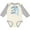Natural and Heather, variant on Inktastic Dolphin-itely the Cutest Boys or Girls Long Sleeve Baby Bodysuit