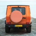 thumbnail image 6 of Yiaed Orange Gingham Print Tire Wheel Cover, Waterproof Spare Tire Cover Fit for Jeep, Truck,Trailer, RV, SUV, Camper and Most Vehicle-15 inch, 6 of 6