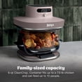 thumbnail image 6 of Ninja Crispi Pro Glass Air Fryer 6-Qt, 4-in-1, Air Fry Bake Recrisp Dehydrate, Dishwasher Safe, AS100PK1 Pink, 6 of 10