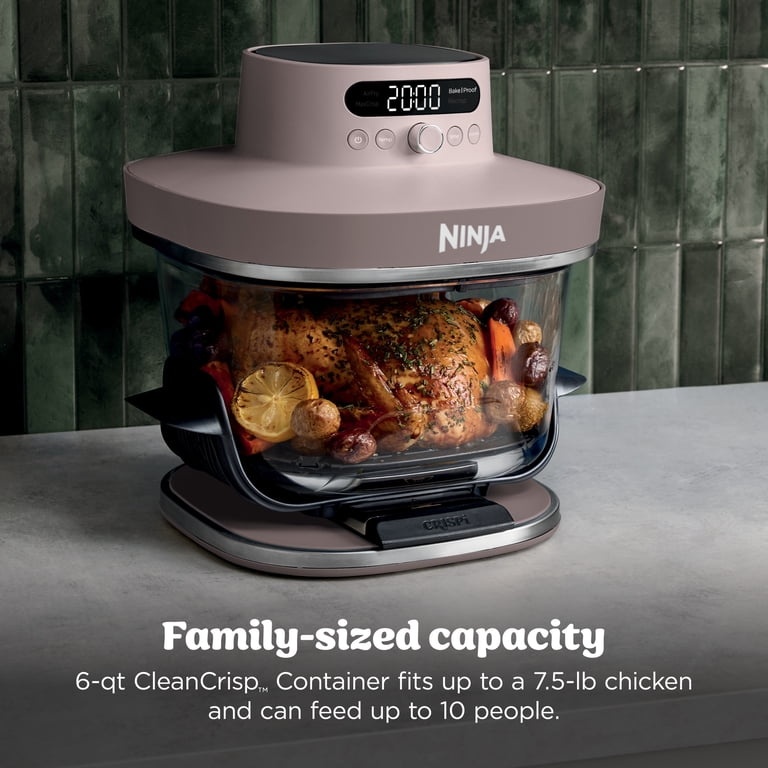 Ninja Crispi Pro Glass Air Fryer 4-Qt, 4-in-1, Air Fry Bake