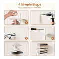 thumbnail image 4 of Invisibility Floating Book Shelves for Wall, Loads 60LBS, Vertical Spine Book Tower Floating Bookshelves 2 Pack, 4 of 7