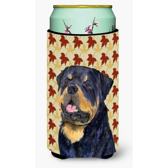 Rottweiler Fall Leaves Portrait Tall Boy Hugger
