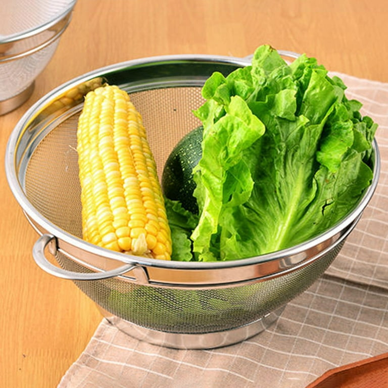 Harlier 4-Quart Colander: Stainless Steel, Food Strainer, Pot - Main Image