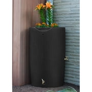 أفكار جيدة انطباعات بالي 50 غالون Rain Saver - بلانتر توب - بني داكن