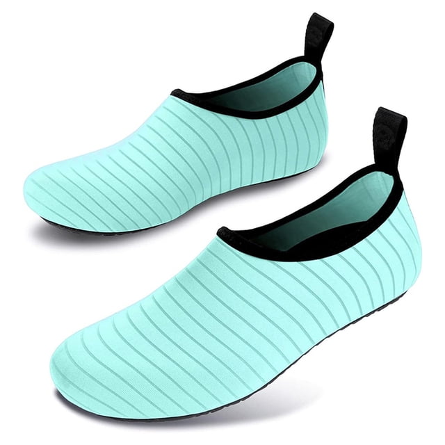 Dnzceghtig Zapatos para deportes acuáticos Descalzos Calcetines de yoga de secado rápido Sin cordones para hombres Mujeres $ Zapatos acuáticos Mujer Hombres Natación en la playa al aire libre -Azul