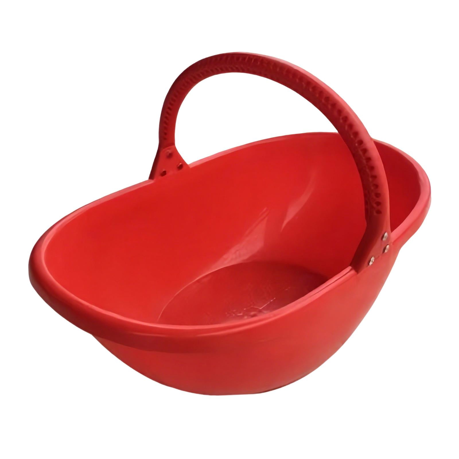 koolsoo Garden Basket Vegetables Gathering Holder Reusable Holder with Ergonomic Handle Fruit Picking Basket for Backyard Countryside S