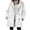White, variant on Winter Long Coats for Women Warm Lapels Quilted Jackets For Women Long Sleeve Floral Soild Puffer Jacket Coats With Pockets