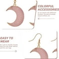 thumbnail image 3 of Pendientes Laklulu Moon, pendientes sencillos y capaces, 3 of 5