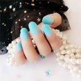 thumbnail image 4 of Soidarity 24X Matte Press on Nails Uñas acrílicas DIY para amantes de la manicura 1 negro mate Juegos de manicura 14azul, 4 of 4