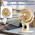thumbnail image 3 of Standing Fan USB Rechargeable Adjustable Height 1 Piece Green Portable Standing Cooling Fan for Home Bedroom Living Room Office Indoor Personal Cooling Use, 3 of 4