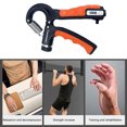 thumbnail image 2 of WDOplteas Counting Grip Trainer Fortalecedor Portátil Gripper Gym Equipment (Negro Naranja), 2 of 7