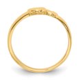 thumbnail image 2 of 14k Yellow Gold Adjoining Heart Ring Love, 2 of 9