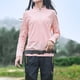 thumbnail image 1 of MHFRRA Camiseta de Manga Larga con Protección Solar para Mujer, Ligera, de Secado Rápido, para deportes Al Aire Libre, Senderismo y Montañismo. Rosa, 1 of 7