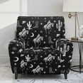 thumbnail image 2 of FUIALDOLG Cowboy Moon Pattern Recliner Chair Cover, Stretch Reclining Sofa Covers with Pockets,Washable Lazy Boy Recliner Slipcovers, Couch Protector for Home Decor, 2 of 7