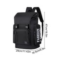 thumbnail image 2 of Huzdenx Large Capacity Men's Backpack, Casual Travel Laptop Daypack, Comfort Multi Pocket Shoulder Bag for Business Commute Outdoor Trips, 2 of 5