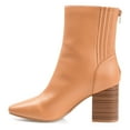 thumbnail image 2 of Journee Womens Maize Back Heel Zip Stacked Heel Booties, 2 of 8