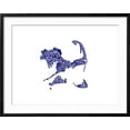 thumbnail image 2 of Art.com Typographic Cape Cod Navy Art Print by CAPow, Black Frame Wall Art, 29" x 23", 2 of 5