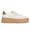 White/Grey, variant on Suede Thick Sole Sneakers Retro Rubber Fashion Casual Shoes,Gold,Womens