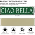 thumbnail image 2 of Street Sign Metal Tin Signs Ciao Bella Sign Rustic Metal Tin Sign Home Outdoor Art Wall Decorations For Cafe Bar Kitchen 4X16 Inch, 2 of 7