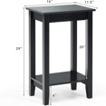 2Tier End Table Tall Nightstand Simple Design Sofa Bedside Table with