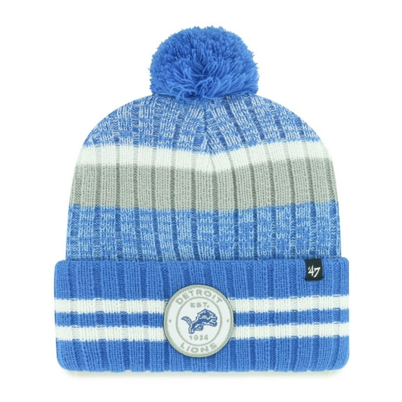Men's '47 Detroit Lions Quiver Cuffed Knit Hat with Pom