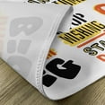 thumbnail image 5 of Ambesonne Fitness Place Mats Set of 4, Positive Words, Standard Size, Orange Yellow Black, 5 of 6