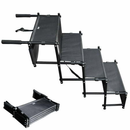 UPC: 0705604322861 | Downtown Pet Supply Dog Stairs 20  – 30  Foldable Dog Stairs for Small Dogs