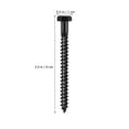 thumbnail image 2 of TABLZONE Carbon Steel Lag Screws for Home Use Black Hex Head Fasteners 10 Count Durable Reliable Performance 8, 2 of 6