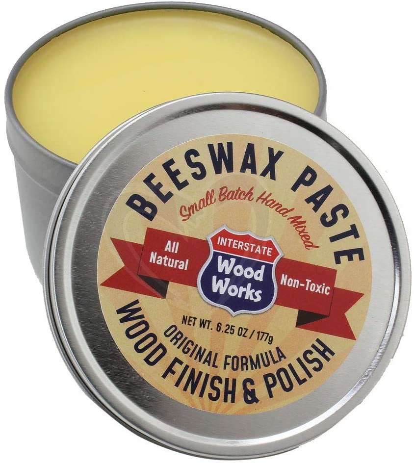 Interstate WoodWorks Beeswax Paste Wood Finish & Polish 6.25 oz