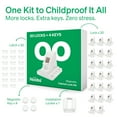 thumbnail image 6 of Magnetic Cabinet Locks Baby Proofing Kit by LoveNoobs™, 20 Locks & 4 Keys, Drawer, 6 of 9