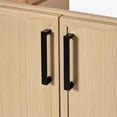 thumbnail image 5 of Ariel Kelly 67 Inch Double Rectangular Sink Bathroom Vanity With Pure White Quartz Countertop 1.5 Inch Edge In Oak, 5 of 12