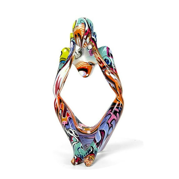 hirigin Thinker Statues and Sculptures, Resin Abstract Thinker Figurines Collectible Gift