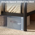 thumbnail image 6 of UIOWIO Twin over Full Metal Bunk Bed Set with Stairs & Storage, Heavy Duty Bunk Bed Frame for Adults & Teens, Includes 6" Memory Foam Mattresses, No Box Spring Needed, Black, 6 of 10