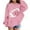 Pink, variant on Girls' Cherry Graphic Pullover Hoodie, Soft Long Sleeve Cute Sweatshirt Top for Kids