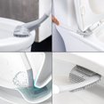 thumbnail image 4 of Escobilla de Baño de Silicona con Diseño de Club de Golf - Cabezal de Cerdas Flexibles de TPR, Secado Rápido, Limpieza de WC de 360º - Incluye Portaescobillas Antigoteo, Montaje en Pared o Suelo, 4 of 5