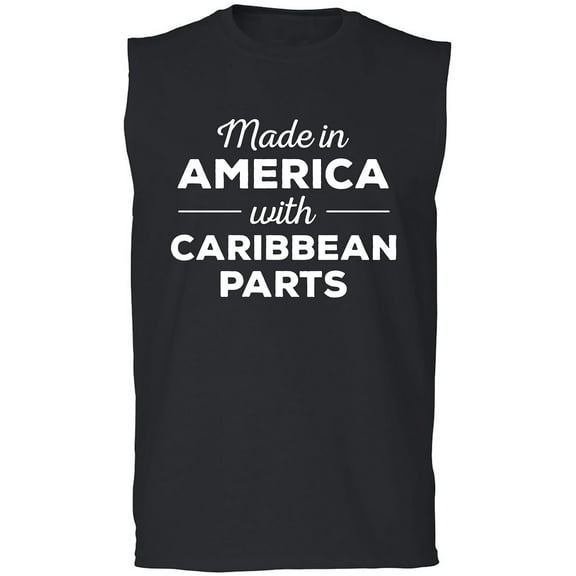 Made In America w/Caribbean Parts Adult Sleeveless Tee