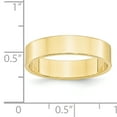 thumbnail image 4 of 10K Yellow Gold 5mm Light Weight Flat Band Ring Size 6.5, 4 of 7