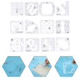 thumbnail image 4 of BUYISI Quilting Templates Sewing Ruler Quilting Frame 1 * 1 Pc Ergonomic Grip 8#, 4 of 4