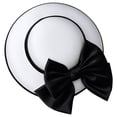 thumbnail image 1 of Sombrero Retro de estilo francés, accesorios para el cabello para niña Noble, fiesta de cena, blanco, 1 ud., 1 of 4