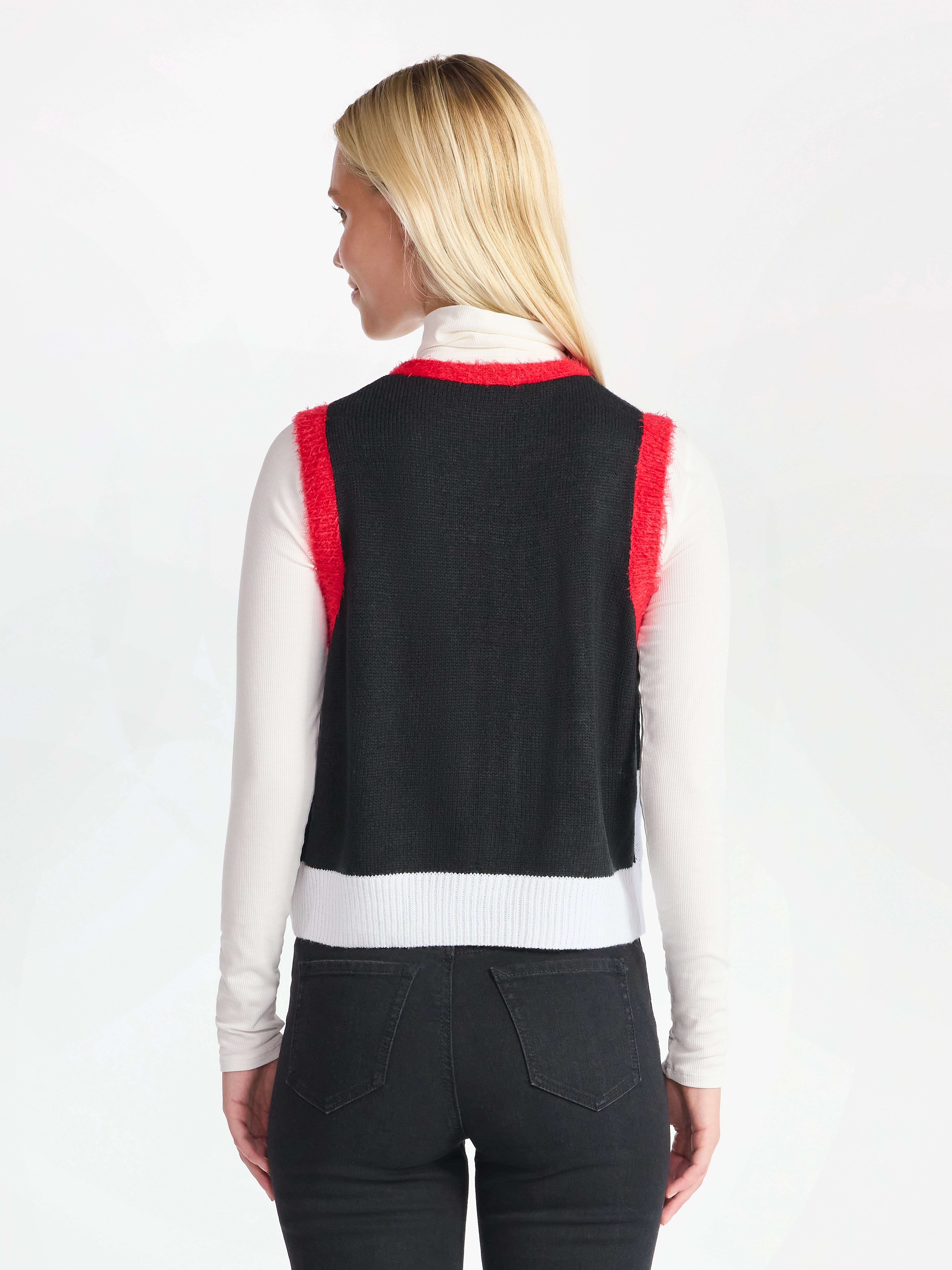 Rudolph the Red-Nosed Reindeer Women's Christmas Tie Vest, Sizes XXS-XXL
