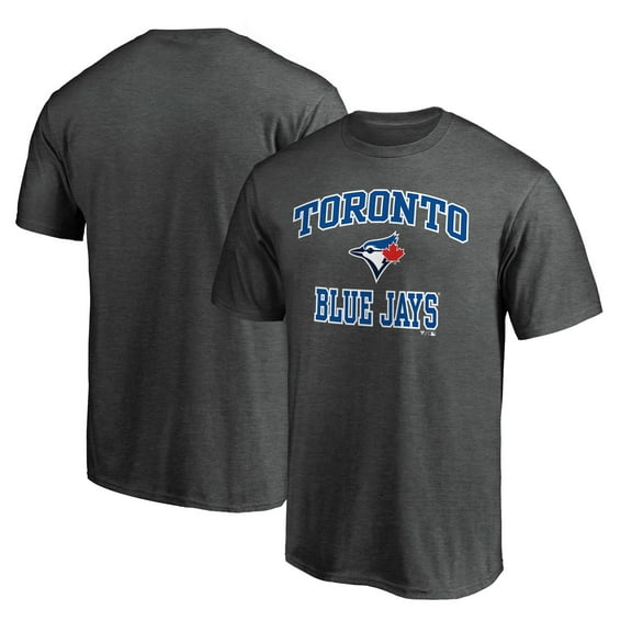 Men's Charcoal Toronto Blue Jays Heart and Soul T-Shirt