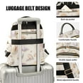 thumbnail image 3 of FORMRS Mini Backpack Purse for Women Quilted Travel Daypack Casual Shoulder Bag, Colorful Watercolor Seashells, 3 of 7