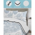 thumbnail image 4 of Quilts Full Size, Blue Sea Turtle Soft Comforter Bedding Set for Bed, Coastal Coral Summer Beach Nautical Lightweight Quilted Bedspread with Pillow Cover(2 Pieces) for All Season, 78x90 Inch, 4 of 6