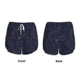 thumbnail image 3 of Balery Navy Dark Blue Pantalones cortos deportivos para mujer con forro y dos bolsillos, elásticos, para entrenamiento, gimnasio, yoga-Large, 3 of 7